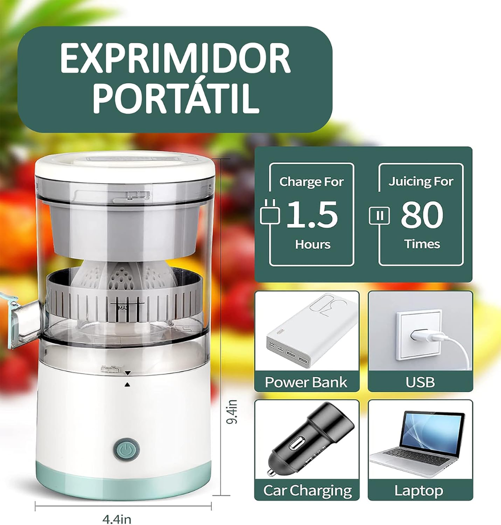 Exprimidor eléctrico potente de frutas portátil con carga USB - Zumia™