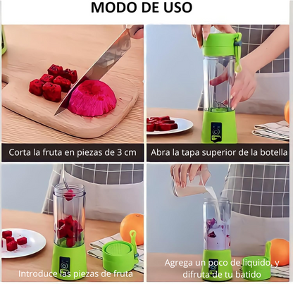 Licuadora Portátil Potente de Vaso Batidos de Fruta - Zumia™.